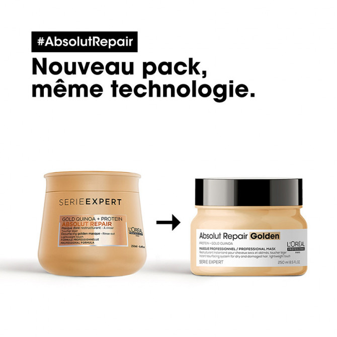 Absolut Repair - Masque restructurant doré pour cheveux abîmés