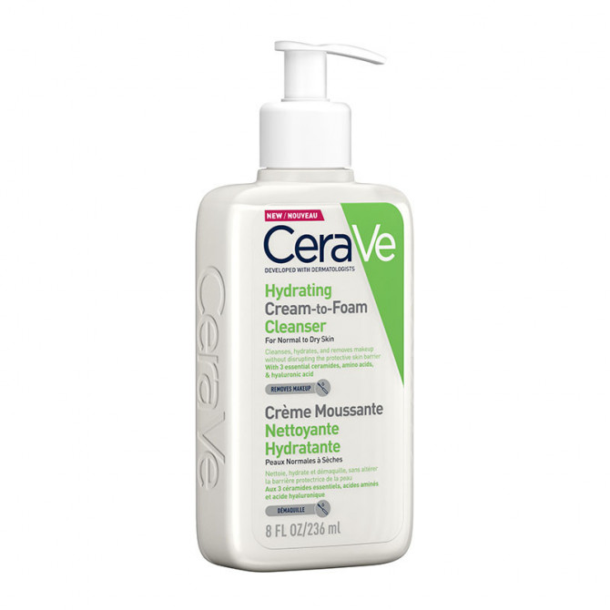 Crema detergente schiumogena idratante