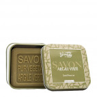 METALEN DOOS MET GROENE KLEI EN ZEEP