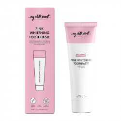 Pink whitening toothpaste