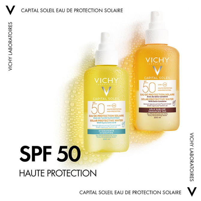 Capital Soleil Eau de Protection Solaire Hâle Sublimé SPF50