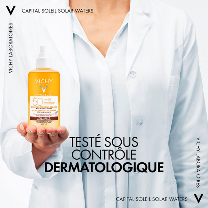 Capital Soleil Eau de Protection Solaire Hâle Sublimé SPF50