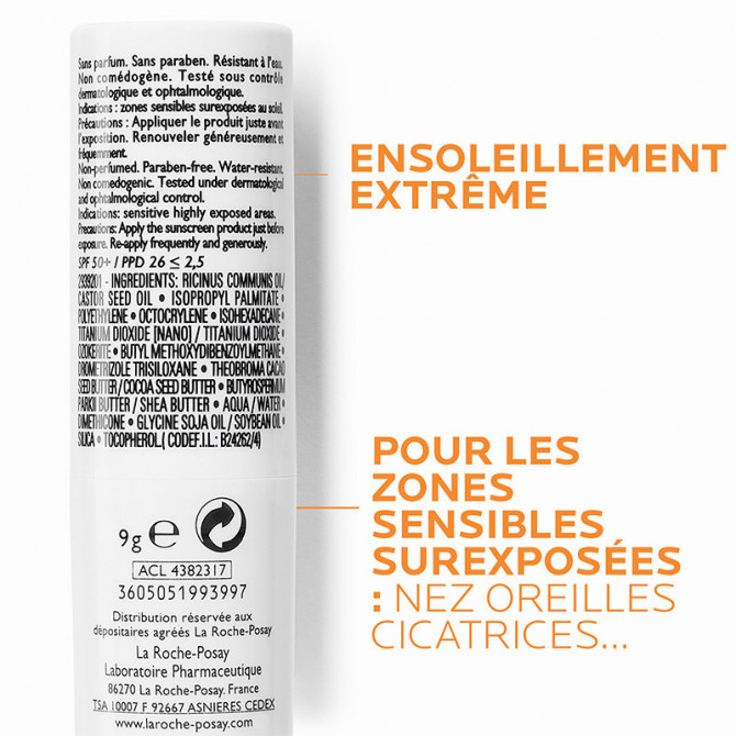 Anthelios Lippen- en gevoelige zonesstick SPF50+