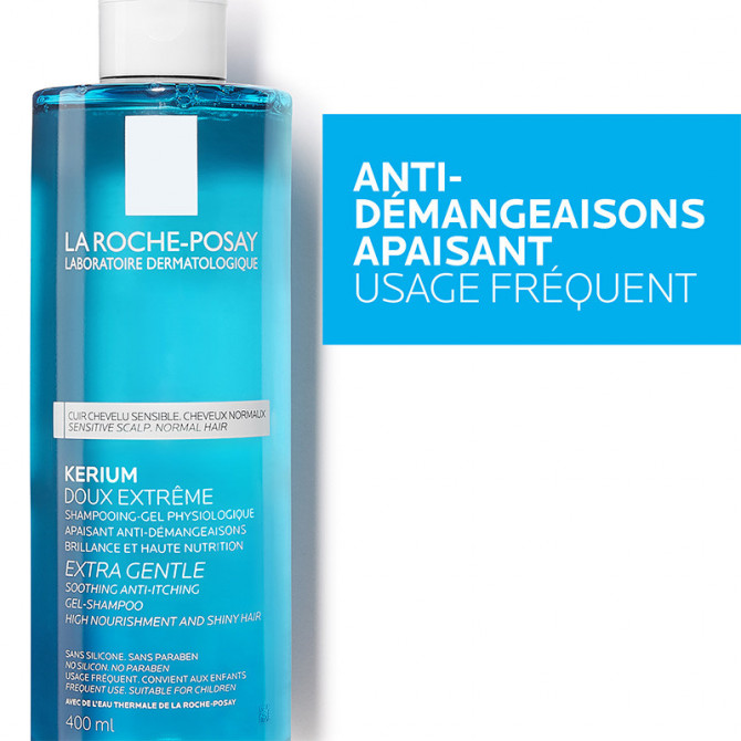 KERIUM DOUX SHAMPOOING GEL.