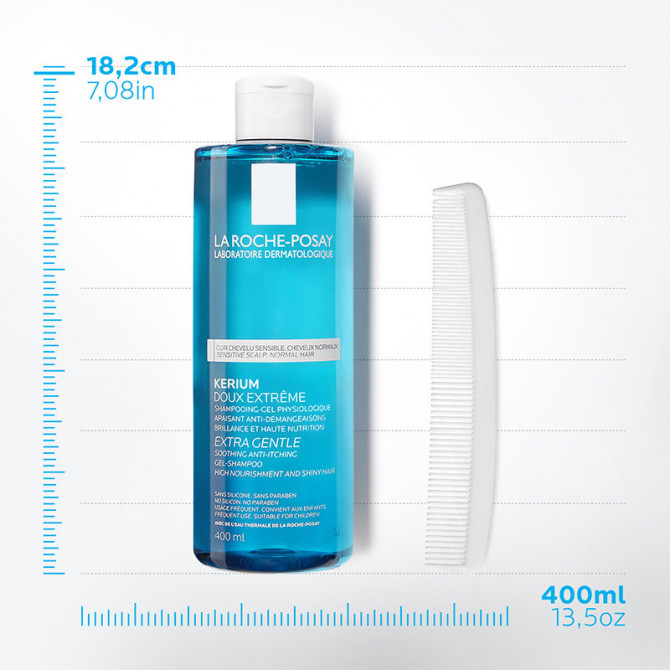 KERIUM DOUX SHAMPOOING GEL.