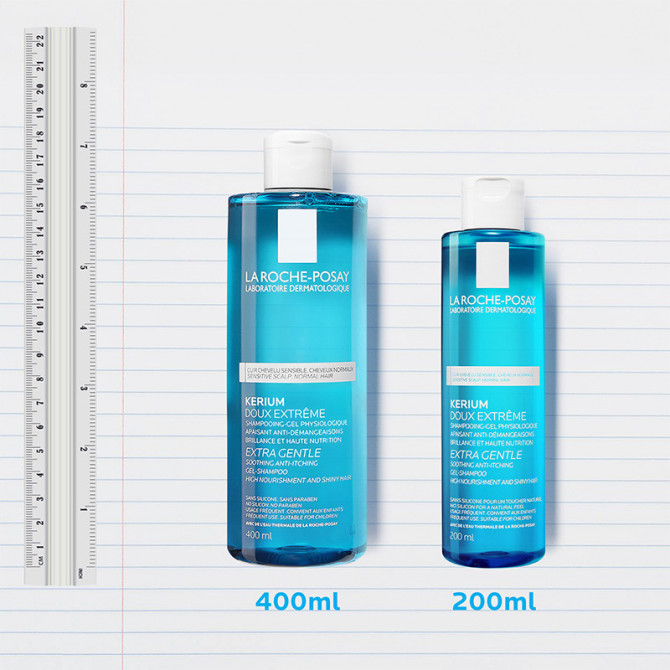 KERIUM DOUX SHAMPOOING GEL.