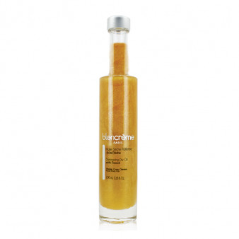 Droge olie met perzikglitter 100 ml