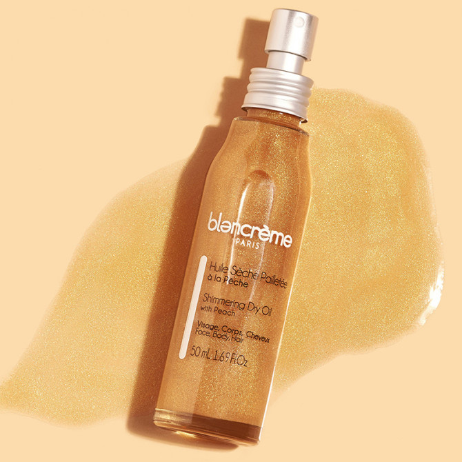 Olio secco glitterato alla pesca 50 ml