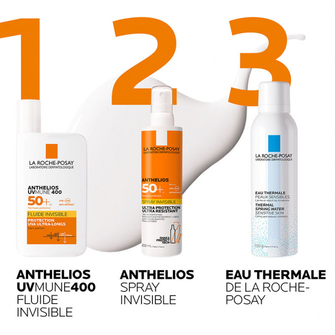 Anthelios Onzichtbare Fluid met geur SPF50+