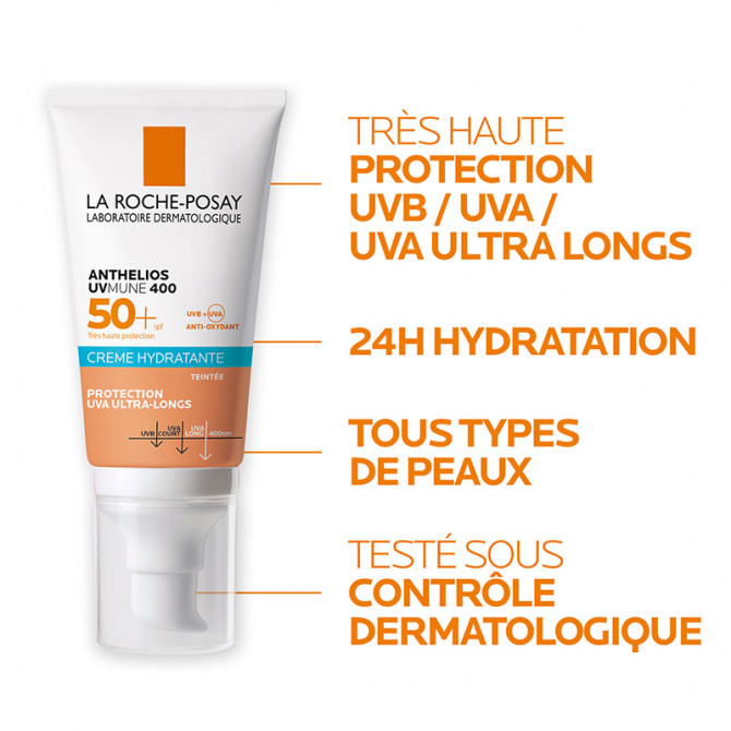 ANTHELIOS UVMUNE 400 CREME TEINTE SPF50+ AVEC PARFUM