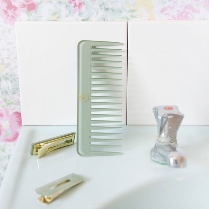 Peigne opaline Vert d'eau
