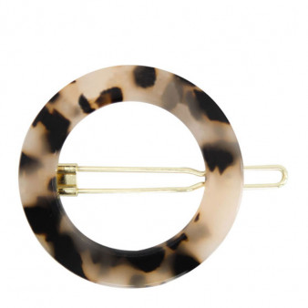 Barrette Ronde Ecaille