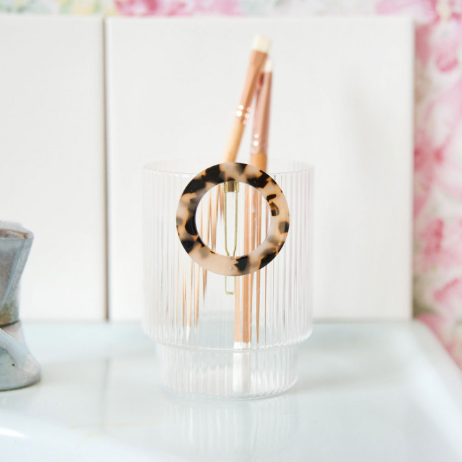 Barrette Ronde Ecaille