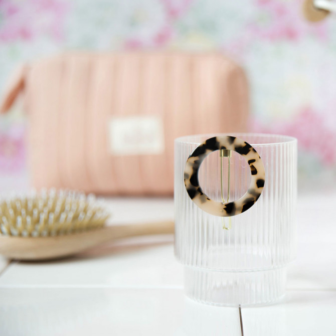 Barrette Ronde Ecaille
