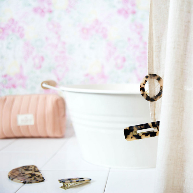 Barrette Ronde Ecaille