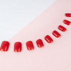 Gekleurde vierkante kunstnagels