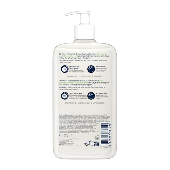 Crema detergente schiumogena idratante 473 ml