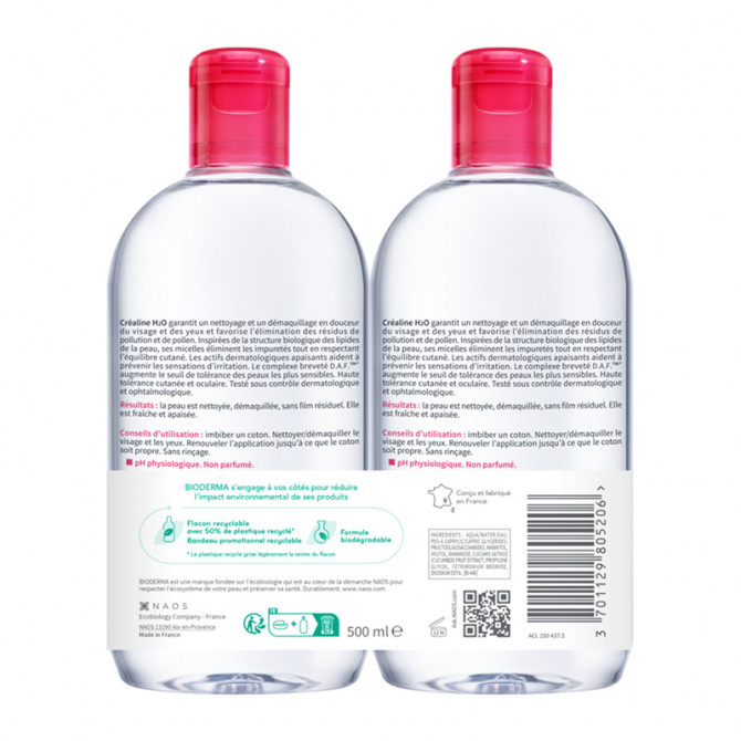 CRÉALINE H2O 2 x 500 ml