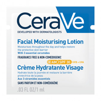 CERAVE - Crème Hydratante visage SPF30 - 1ml