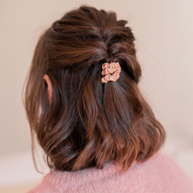 Chouchous en soie rose