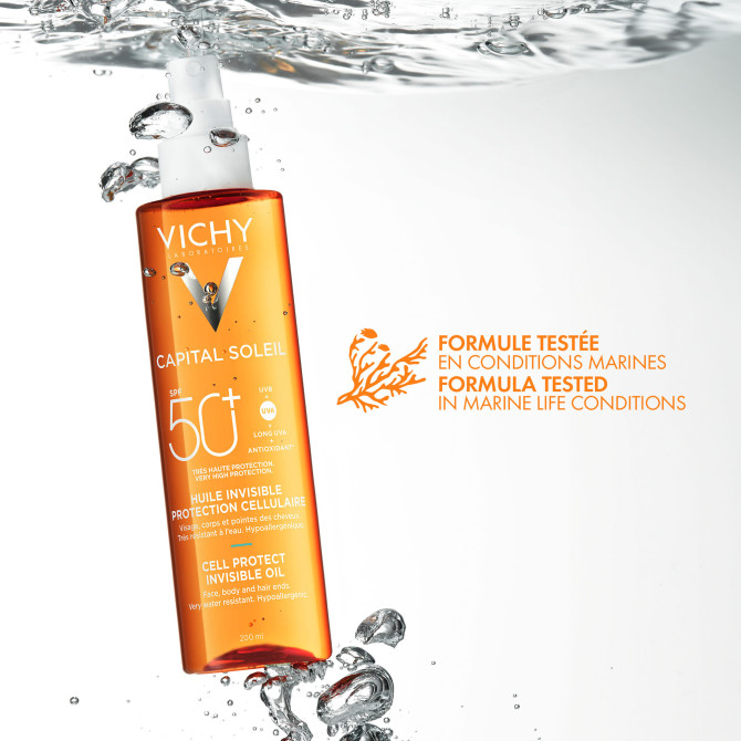 Capital Soleil Aceite Seco Invisible de Protección Celular SPF50+