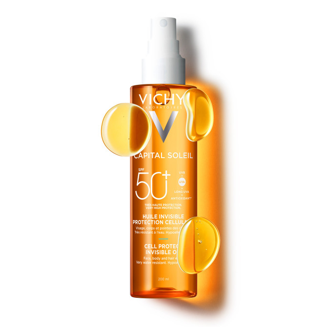 Capital Soleil Aceite Seco Invisible de Protección Celular SPF50+