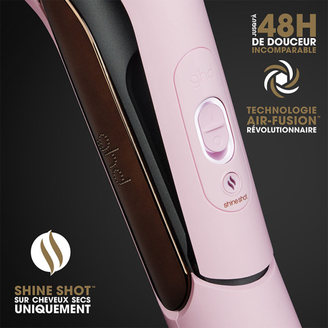 GHD Duet Style roze stijltang met föhn