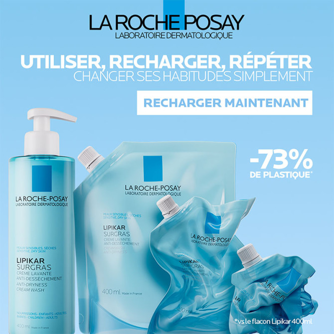 Lipikar Sugras douchecrème - FLES + NAVULVERPAKKING 400 ml