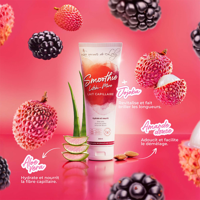Smoothie Litchi-Mûre