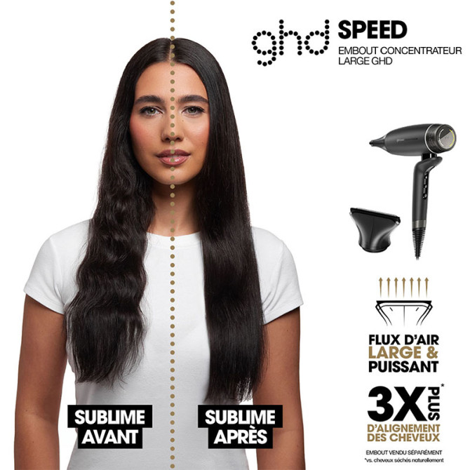 Brede concentratoropzetstuk GHD Speed