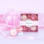 Geschenkset mit 4 cremigen Badekugeln