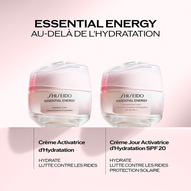 Essential Energy - Crema de día hidratante activadora SPF 20, 50 ml
