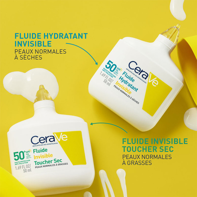 Fluide Hydratant Invisible SPF50 Haute Protection