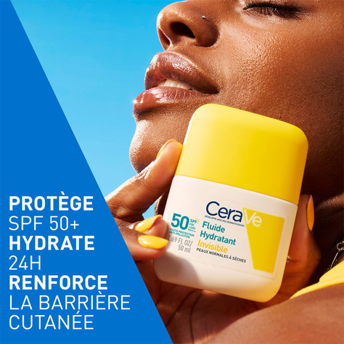 Fluide Hydratant Invisible SPF50 Haute Protection