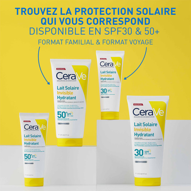Lait Solaire Invisible Hydratant SPF30 Haute Protection 177 ml
