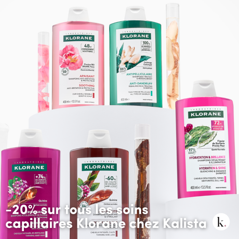 -20% sur tous les soins capillaires Klorane chez Kalista
