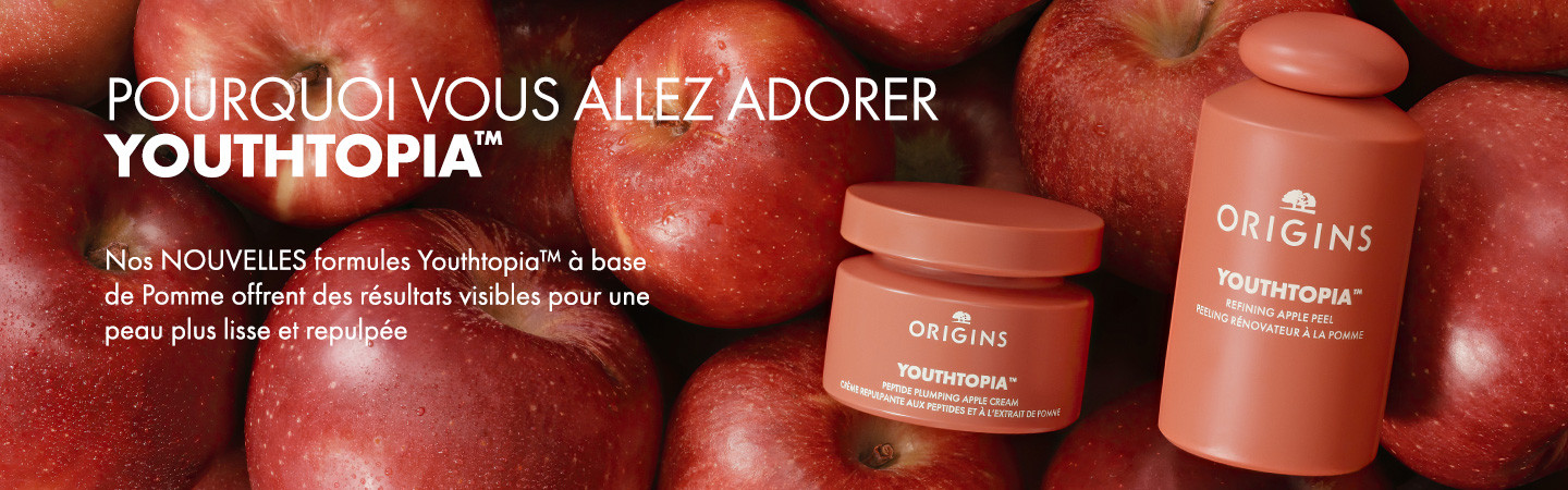 Origins Cr&egrave;me Repulpante aux Peptides et &agrave; l&rsquo;Extrait de Pomme Youthtopia&trade;