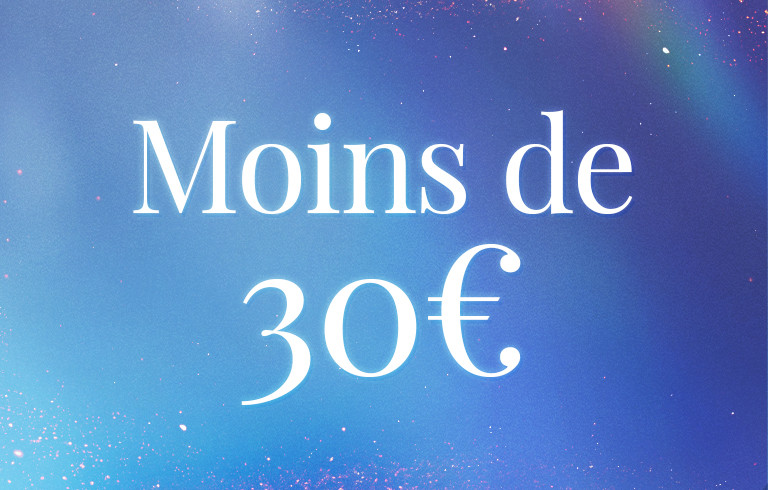 - de 30€
